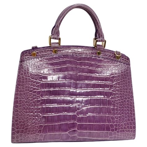 louis vuitton brea purple crocodile leather|Bréa patent leather handbag Louis Vuitton Purple in Patent .